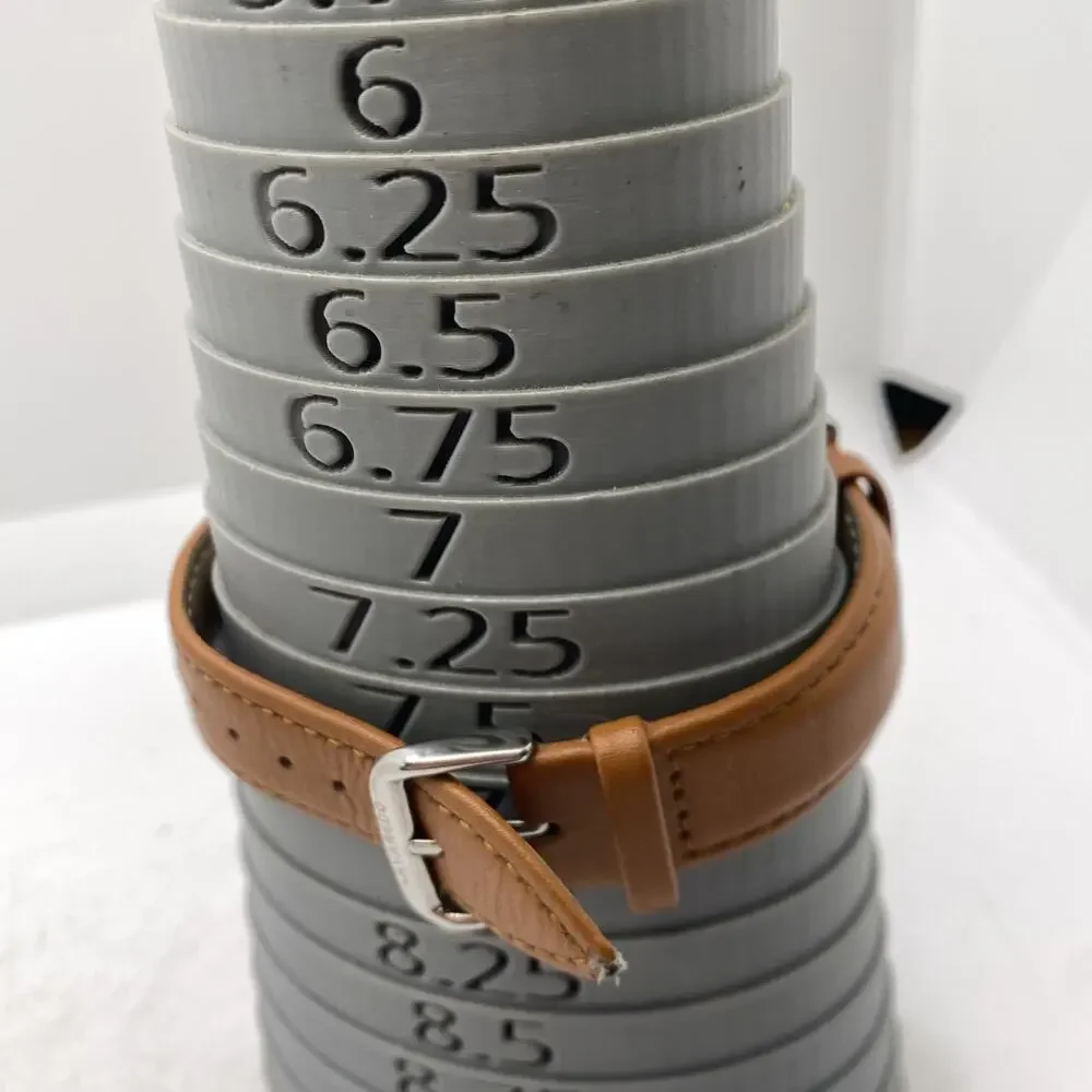 Mens Full Glow Brown Leather Watch New Battery